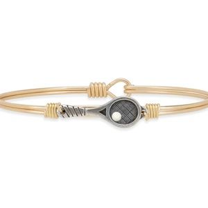Luca + Danni Tennis Bangle Bracelet Gold tone
